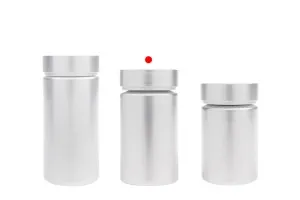 120 ml PET plastic jar in silver color for pills and capsules-5