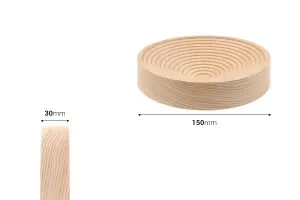 Supporto in legno di forma rotonda per foto e decorazioni-2