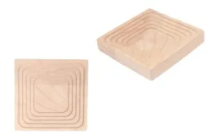 Supporto in legno di forma quadrata per foto e decorazioni-1