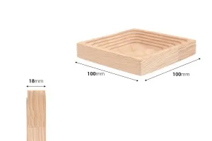 Supporto in legno di forma quadrata per foto e decorazioni-2