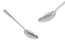 Silver-colored metal spoon - 100 mm Silver-colored metal spoon - 100 mm