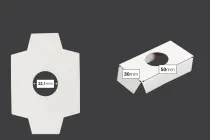 Εσωτερικό χάρτινο στήριγμα 50x30 mm για κουτάκια φιαλών 50 ml - 100 τμχ Εσωτερικό χάρτινο στήριγμα 50x30 mm για κουτάκια φιαλών 50 ml - 100 τμχ