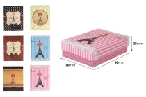 Boîte d'emballage en papier pour bijoux - lot de 12 pièces (Petit) Boîte d'emballage en papier pour bijoux - lot de 12 pièces (Petit)