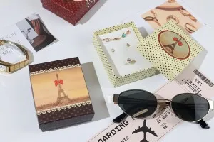 Boîte d'emballage en papier pour bijoux - lot de 12 pièces (Petit)-3