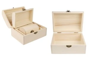 Scatola portaoggetti in legno con clip-set di 3 pezzi (S-M-L)-1