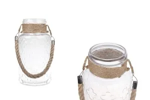 4000ml hanging decoration glass jar with rope handle without cap in size 160x310 mm-1