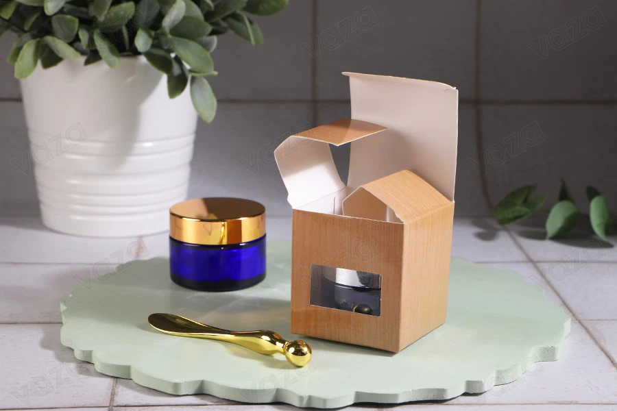 Brown paper box with window 56x56x60 mm - 50 pcs Brown paper box with window 56x56x60 mm - 50 pcs-image_group