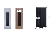 Χάρτινο κουτάκι με παράθυρο 38x38x110 - 50 τμχ