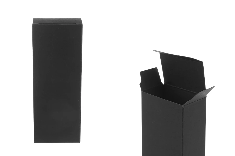 Κουτί χάρτινο σε μαύρο χρώμα 53x32x140 Κουτί χάρτινο σε μαύρο χρώμα 53x32x140