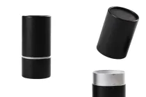 Black paper tube box in size 155x74 mm for vials and bottles Black paper tube box in size 155x74 mm for vials and bottles