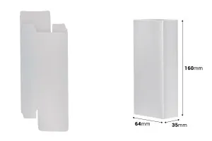 Κουτί για μπουκαλάκι αρωμάτων 100 ml σε ασημί χρώμα 64x35x160 - 20 τμχ-2