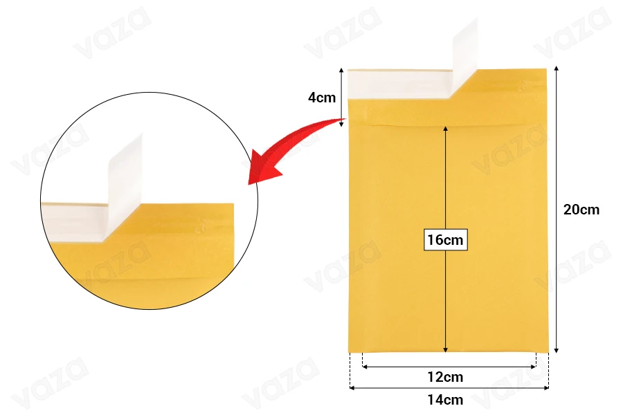 Φάκελοι με αεροπλάστ 14x16 cm Φάκελοι με αεροπλάστ 14x16 cm-εικόνα_διαστάσεις