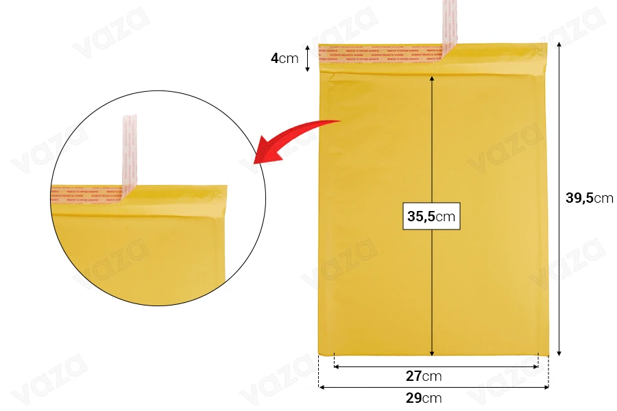 Aeroplast mailer envelope in size 29x36 cm Aeroplast mailer envelope in size 29x36 cm-εικόνα_διαστάσεις