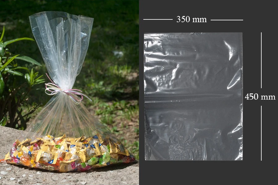 Σακουλάκια διάφανα 350x450 mm για την συσκευασία τροφίμων - 100 τεμάχια