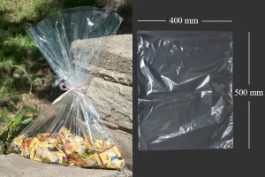 Σακουλάκια διάφανα 400x500 mm για την συσκευασία τροφίμων - 100 τεμάχια-1