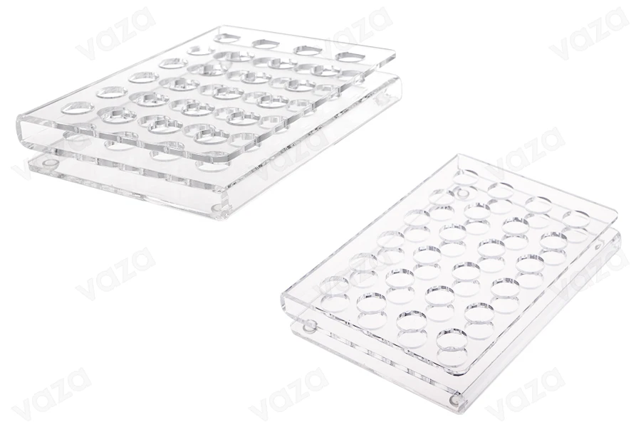 Σταντ (stand) plexiglass 165x120x28 με πόδια σιλικόνης - 24 θέσεων (άνοιγμα τρύπας 15,5 mm) Σταντ (stand) plexiglass 165x120x28 με πόδια σιλικόνης - 24 θέσεων (άνοιγμα τρύπας 15,5 mm)-εικόνα_προϊοντική