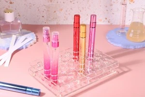 Σταντ (stand) plexiglass 165x120x28 με πόδια σιλικόνης - 24 θέσεων (άνοιγμα τρύπας 15,5 mm)-3