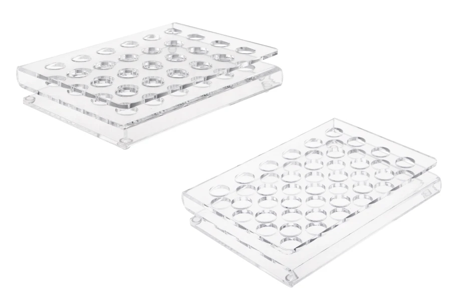 Σταντ (stand) plexiglass 165x120x28 με πόδια σιλικόνης - 24 θέσεων (άνοιγμα τρύπας 15 mm) Σταντ (stand) plexiglass 165x120x28 με πόδια σιλικόνης - 24 θέσεων (άνοιγμα τρύπας 15 mm)