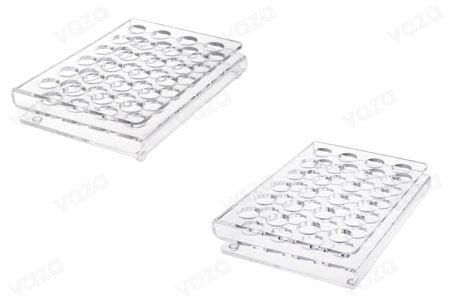 Σταντ (stand) plexiglass 165x120x28 με πόδια σιλικόνης - 24 θέσεων (άνοιγμα τρύπας 17 mm) Σταντ (stand) plexiglass 165x120x28 με πόδια σιλικόνης - 24 θέσεων (άνοιγμα τρύπας 17 mm)-εικόνα_προϊοντική