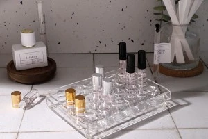 Σταντ (stand) plexiglass 165x120x28 με πόδια σιλικόνης - 24 θέσεων (άνοιγμα τρύπας 18 mm)-3