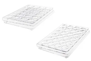 Support en plexiglas 190 x 140 x 28 avec pieds en silicone - 24 positions (ouverture des trous 25 mm)