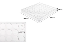 Σταντ (stand) plexiglass 264x232x26 mm - 56 θέσεων (άνοιγμα τρύπας 27,5 mm) Σταντ (stand) plexiglass 264x232x26 mm - 56 θέσεων (άνοιγμα τρύπας 27,5 mm)