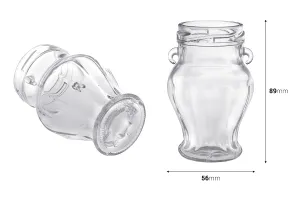 106 ml Amphora glass jar for sweet preserves, honey etc. - 60 pcs-7