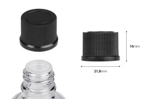 Plastic cap PP18 with liner and plug - 20 pcs-2