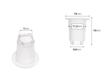 Régulateur de débit - égouttoir pour bouteilles avec col PP18 - 50 pcs