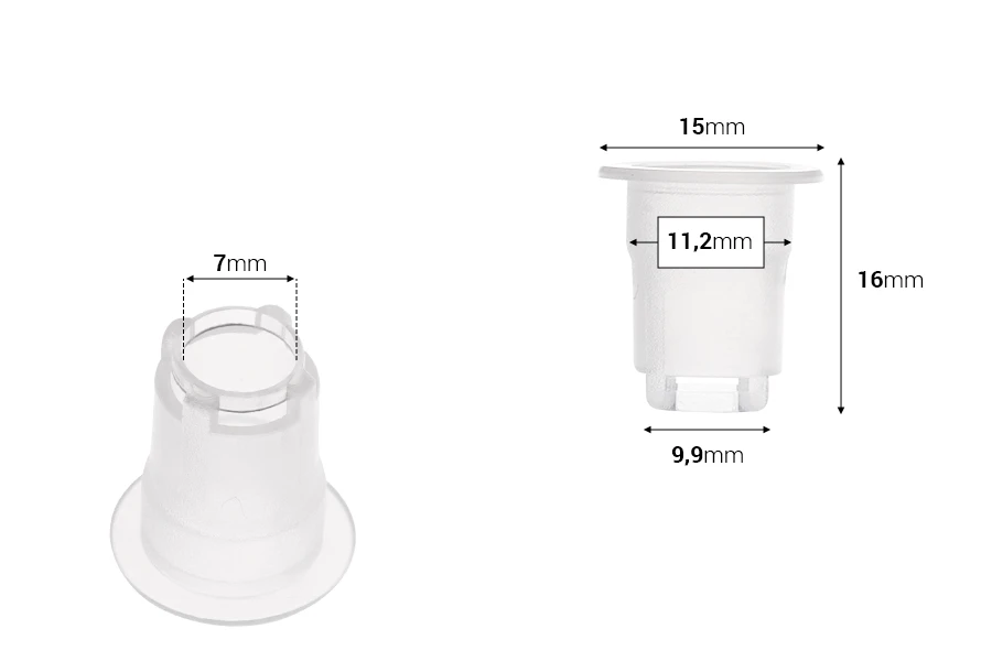 Régulateur de débit - égouttoir pour bouteilles avec col PP18 - 50 pcs