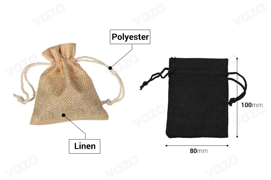 Stoffsäckchen 80x100mm -50 Stücke Stoffsäckchen 80x100mm -50 Stücke-