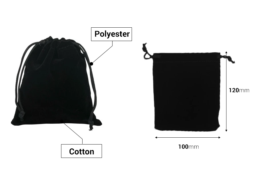 Πουγκάκι βελουτέ με διάσταση 100x120 mm σε διάφορα χρώματα - 50 τμχ Πουγκάκι βελουτέ με διάσταση 100x120 mm σε διάφορα χρώματα - 50 τμχ