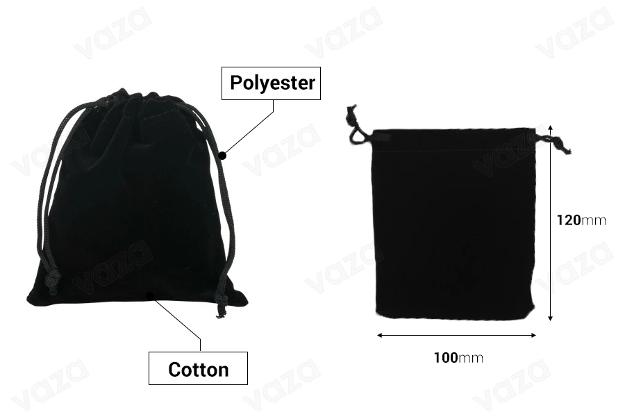 Πουγκάκι βελουτέ με διάσταση 100x120 mm σε διάφορα χρώματα - 50 τμχ Πουγκάκι βελουτέ με διάσταση 100x120 mm σε διάφορα χρώματα - 50 τμχ-