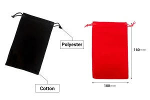Πουγκάκι βελουτέ με διάσταση 100x160 mm σε διάφορα χρώματα - 50 τμχ-6
