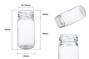 Βαζάκι γυάλινο κυλινδρικό 99 ml για γλυκά και κουφέτα-2