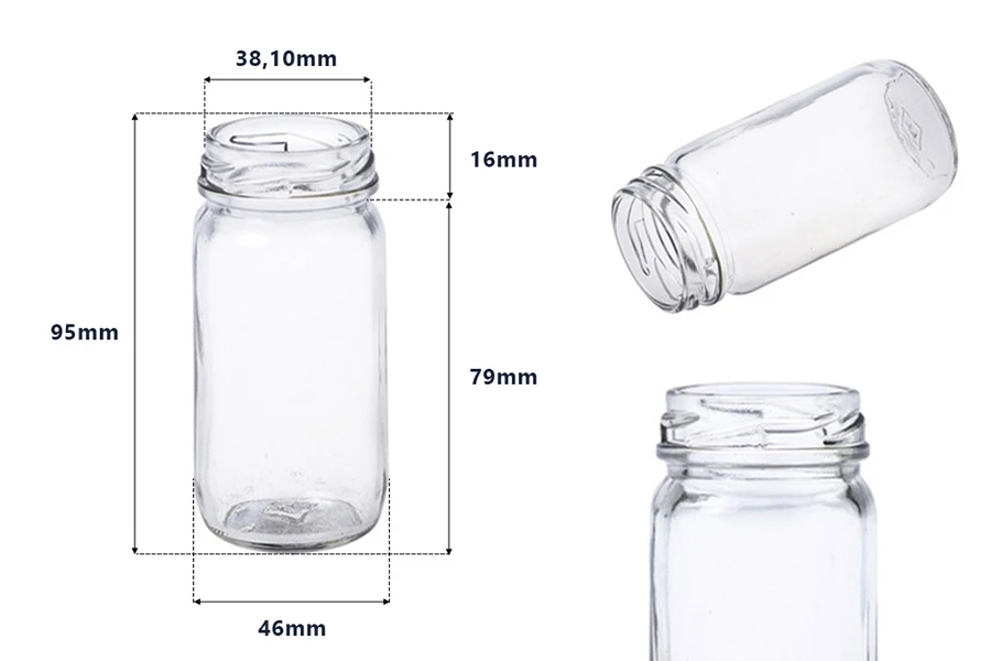 Βαζάκι γυάλινο κυλινδρικό 99 ml για γλυκά και κουφέτα Βαζάκι γυάλινο κυλινδρικό 99 ml για γλυκά και κουφέτα