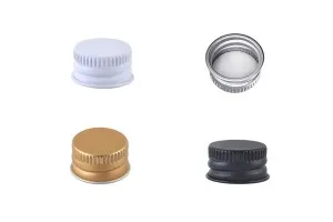 Aluminum pre-threaded screw cap - 18x10.5 - in 4 colors with liner