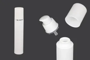 50ml airless plastic lotion cream bottle with silver stripe-1