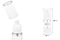 Μπουκάλι πλαστικό Airless για κρέμα διάφανο 15 ml