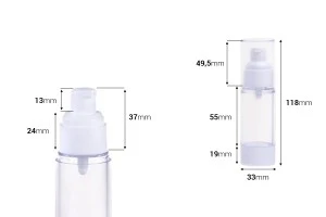 Flacone airless in plastica  trasparente da 30 ml per crema-2