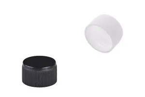 Lid plastic PP 24 white or black with inner gasket-1