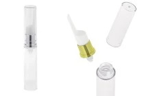 Μπουκαλάκι Airless 10 ml για serum διάφανο με καπάκι - 2 χρώματα