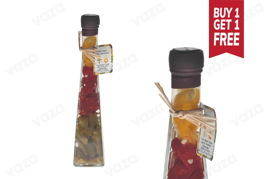 Shishe qelqi me perime për dekorim kuzhine 45x230 - 120 ml Shishe qelqi me perime për dekorim kuzhine 45x230 - 120 ml-imazh_produkt