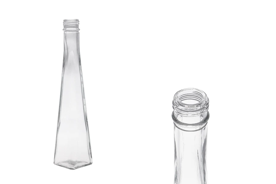 120ml pyramid glass bottle for olive oil, vinegar or spirits also suitable for decoration in size 48x235 120ml pyramid glass bottle for olive oil, vinegar or spirits also suitable for decoration in size 48x235