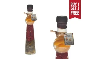Bottiglia di vetro con verdure per decorare la cucina  50 x 230-180 ml-1