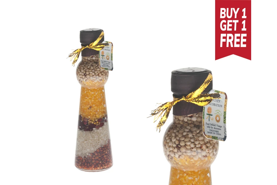 100ml Kitchen grain seeds decoration glass bottle in size 45x160