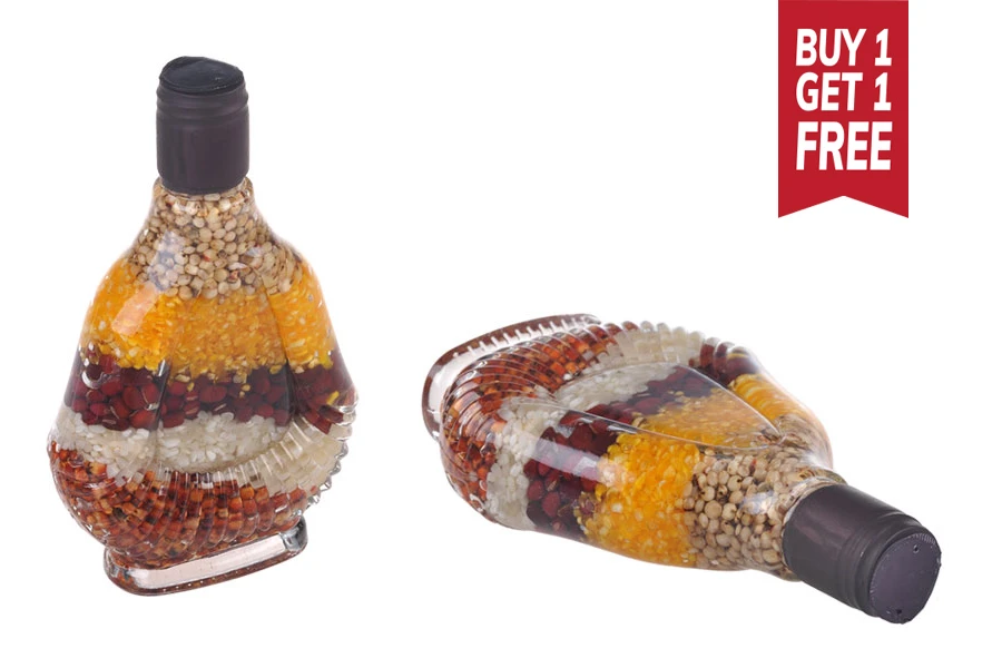130ml Kitchen grain seeds decoration glass bottle