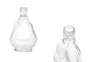 130ml glass bottle for olive oil, vinegar or spirits also suitable for decoration in size 90x38x145-1
