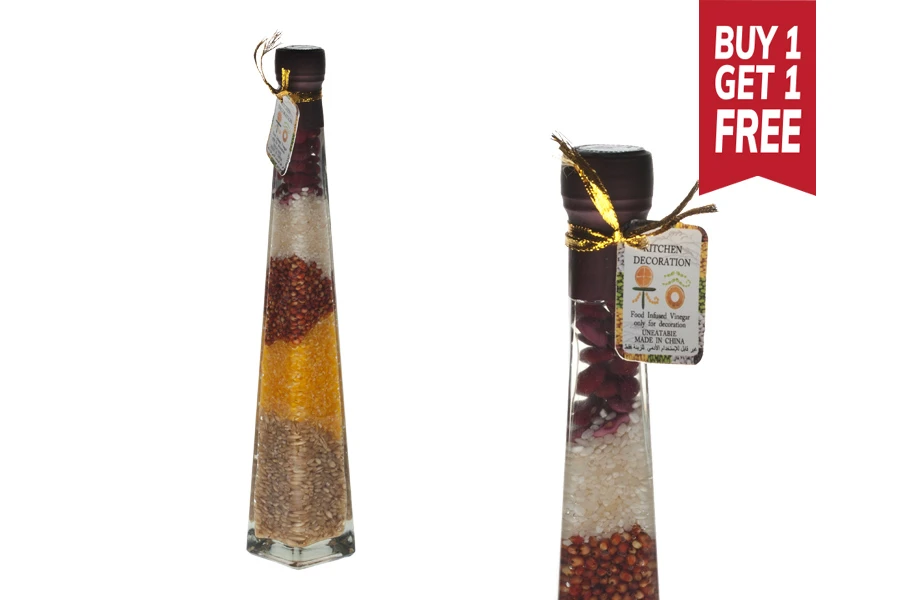 200ml Kitchen grain seeds decoration glass bottle in size 45x300