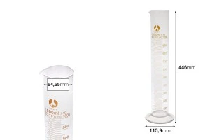 Cilindro graduato in vetro da 1000 ml-2